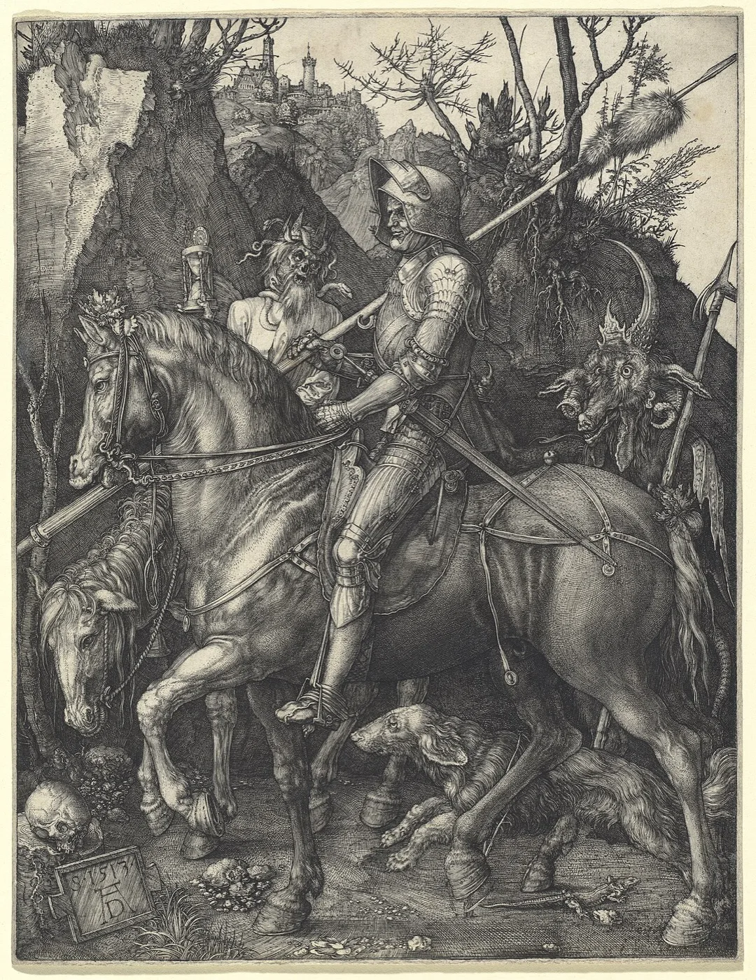 Knight, Death and the Devil, engraving by Albrecht Dürer, 1513